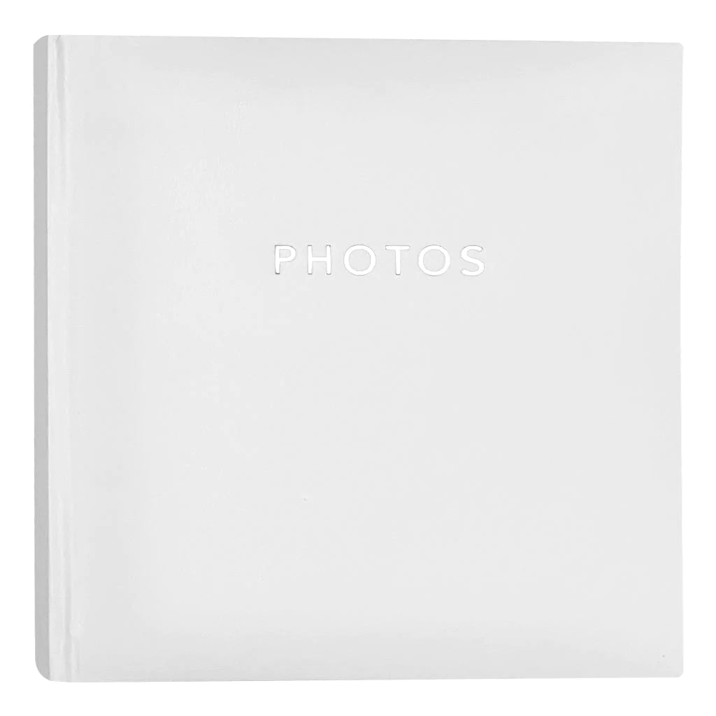 White Leather Photo Album